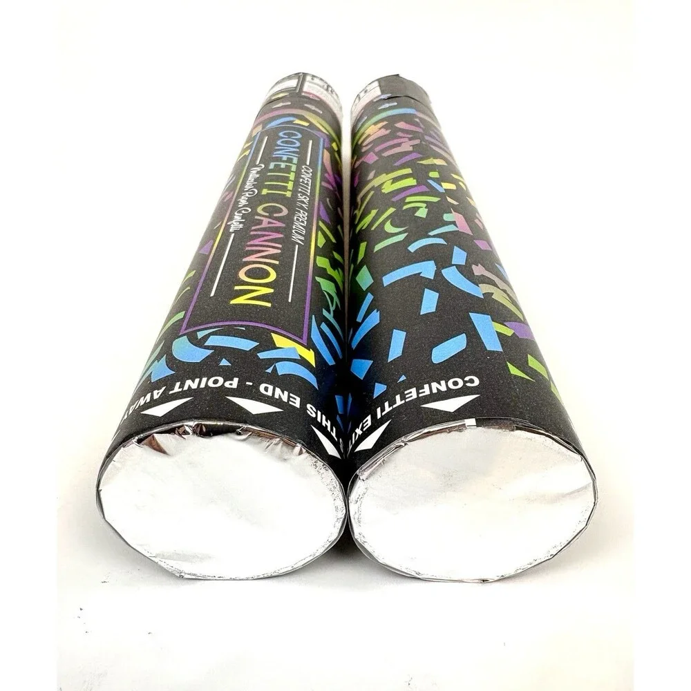 Confetti Sky Premium 2 Multicolored Paper Confetti Cannons - Party Celebrations